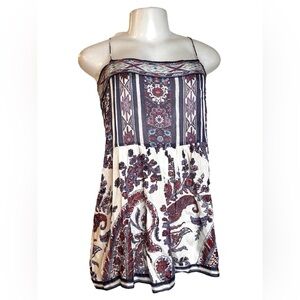 Isabel Marant Étoile Bohemian Print Spaghetti Strap Tunic Top - Size 2